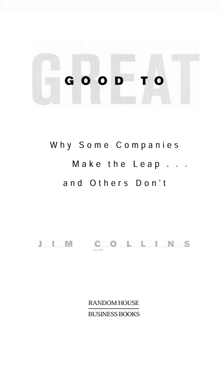 Good to Great